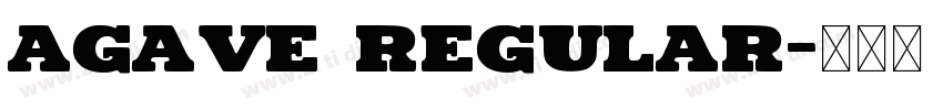 Agave Regular字体转换